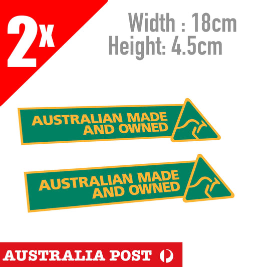 Australian Made Kangaroo  Logo Banner Sticker
