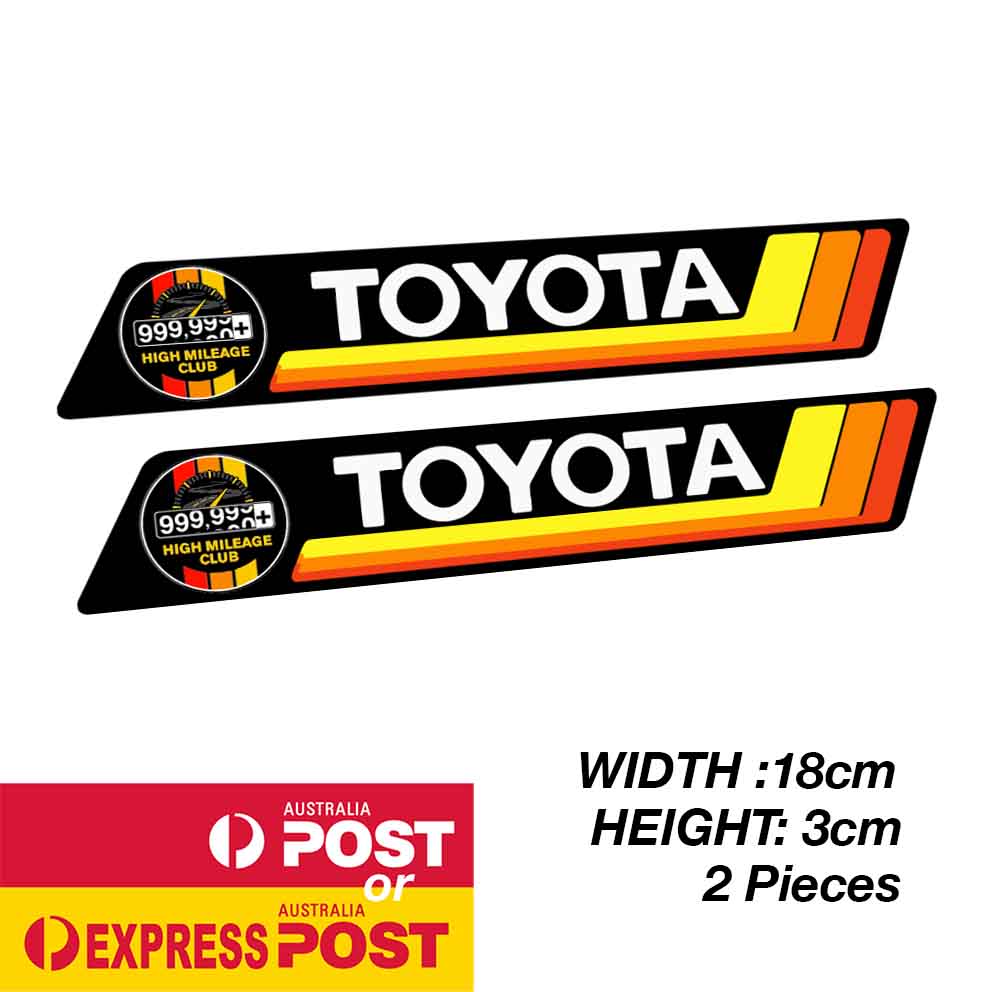 TOYOTA TRD  High Kilometer Vintage banner Sticker