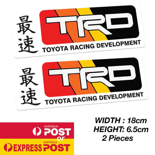 TOYOTA TRD Racing Development 3 Stripe Vintage JDM Banner Sticker