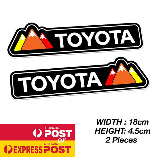 TOYOTA TRD Vintage Mountain Off Road Banner Sticker