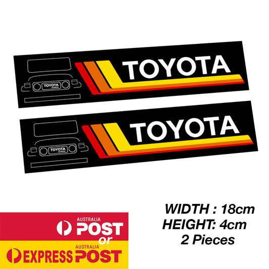 TOYOTA Land Cruiser Front Grill FJ140 TRD Banner 4WD Sticker