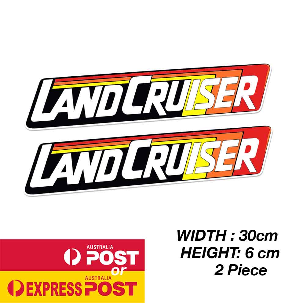 TOYOTA Land Cruiser TRD Vintage Heritage Banner Large Sticker