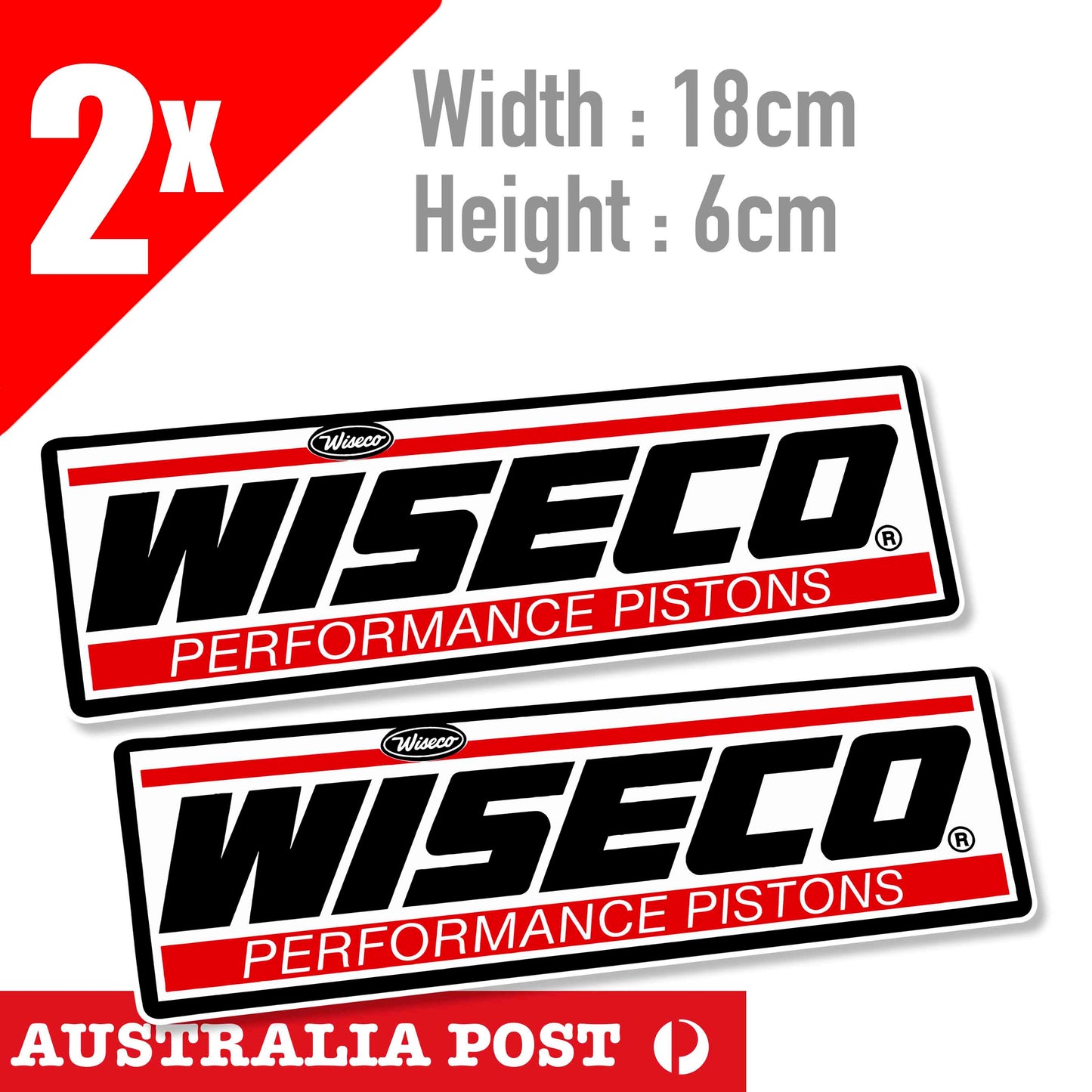 WISECO Performance Pistons - Racing PistonBanner Stickers