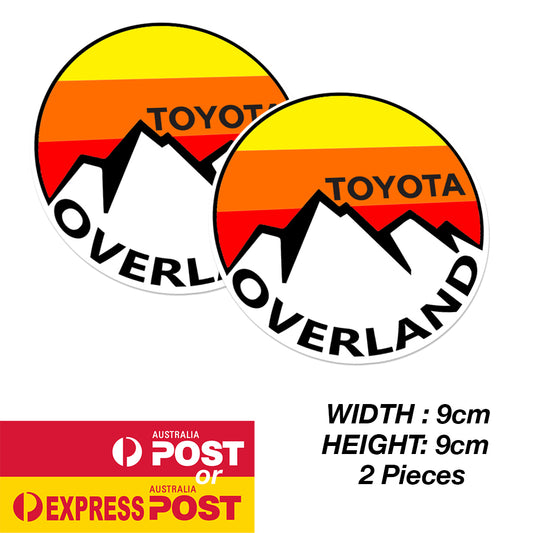 TOYOTA TRD Vintage OVERLAND Off Road Logo Sticker