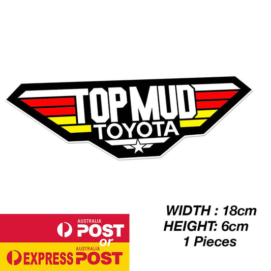 TOYOTA TRD TOP GUN Vintage 4WD Off Road Logo Off Road Sticker