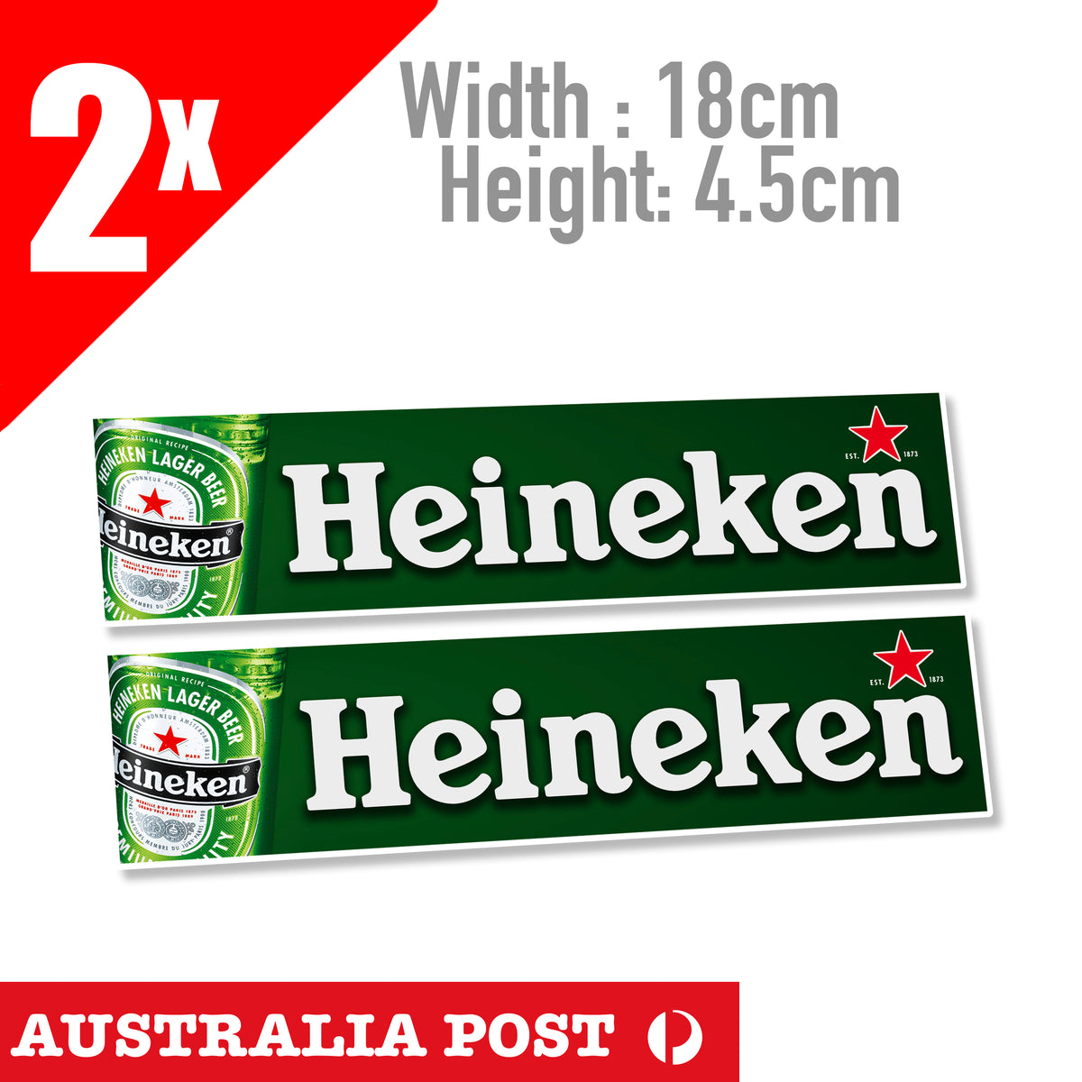 Heineken Beere Banner x Heisenberg Logo x2 Stickers