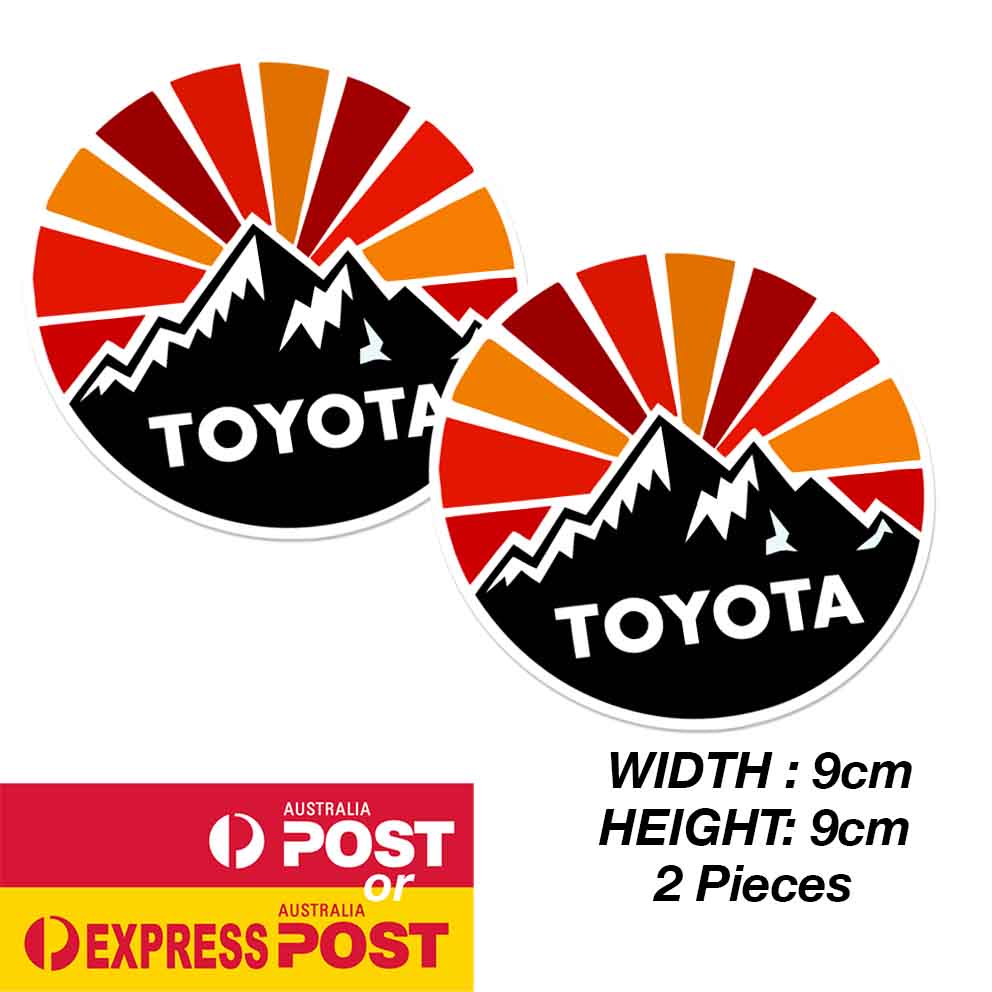 TOYOTA Round Off Road Mountain Round Off Road Logo Sticker