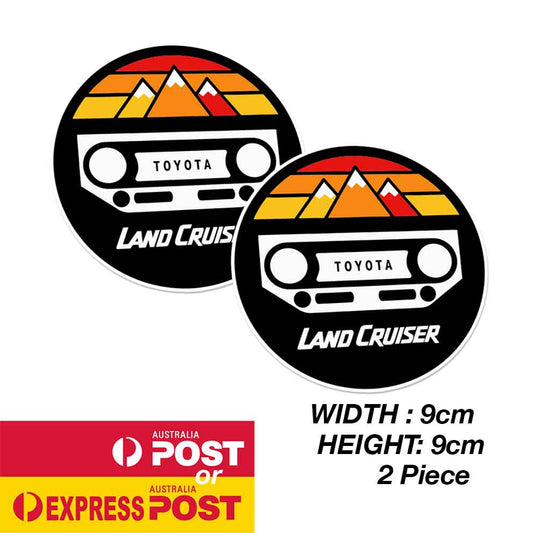 TOYOTA Land Cruiser Fj140 70 Series Front Grill Logo Stickers