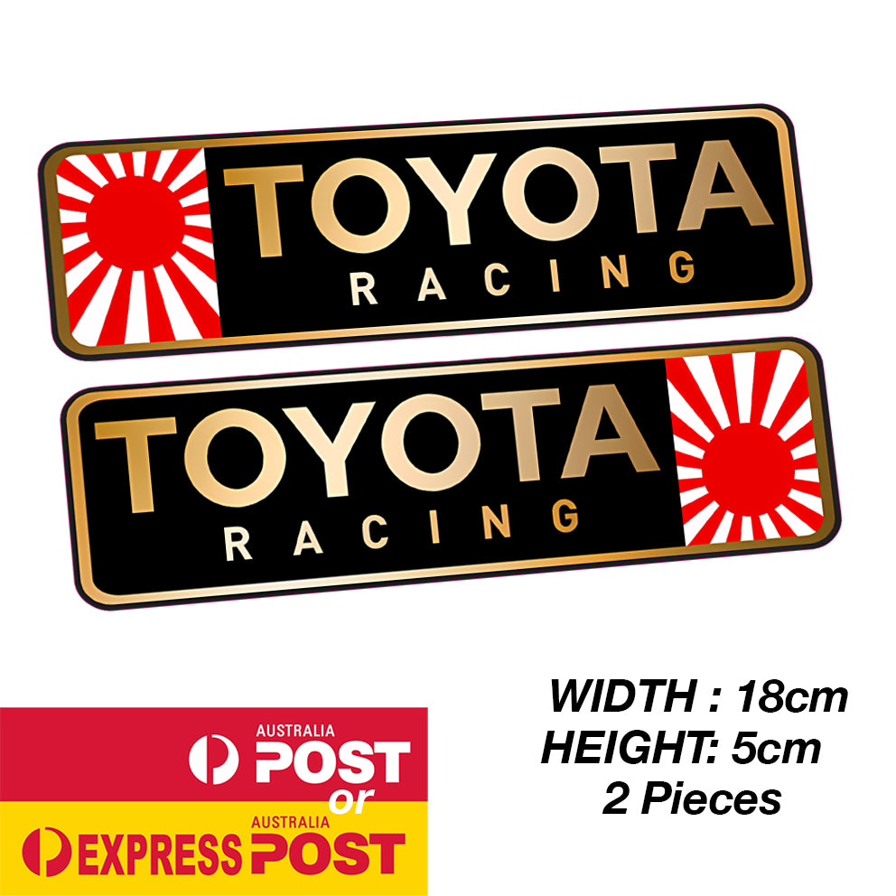 TOYOTA  Racing Rising Sun Japan Flag Sticker