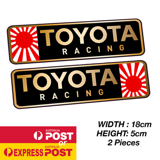TOYOTA  Racing Rising Sun Japan Flag Sticker