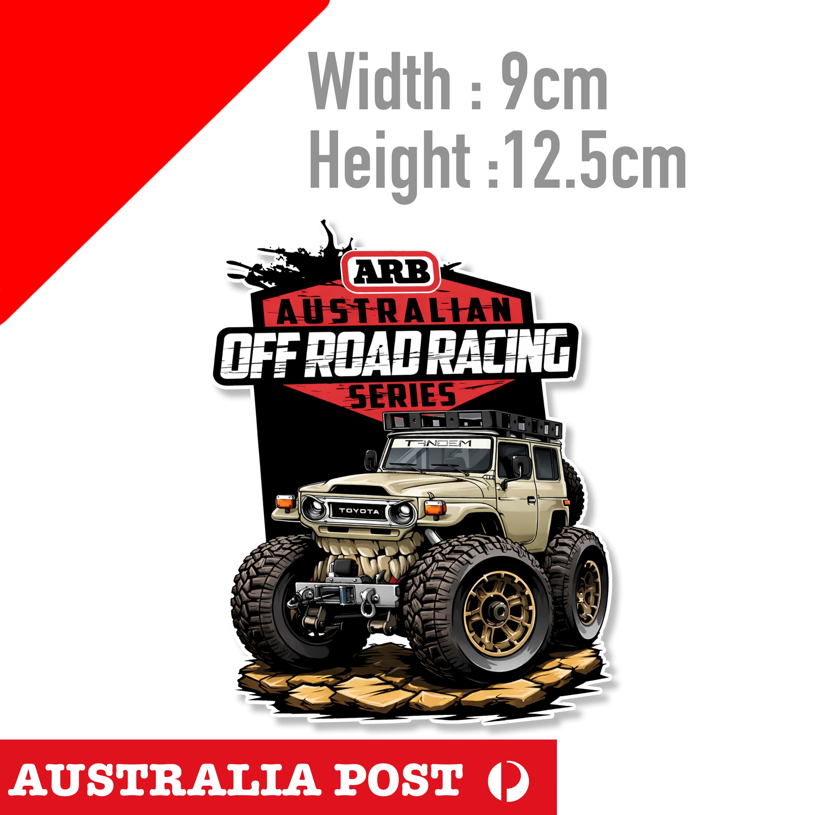 ARB Australian Off Road Racing Land Cruiser, 4X4 Decal 4WD Sticker ...