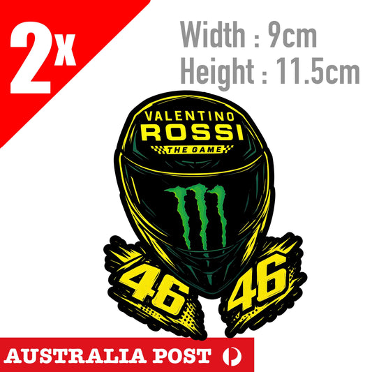 The Doctor 46 - Valentino Rossi's VR46 Monster Energy Drink Logo Sticker