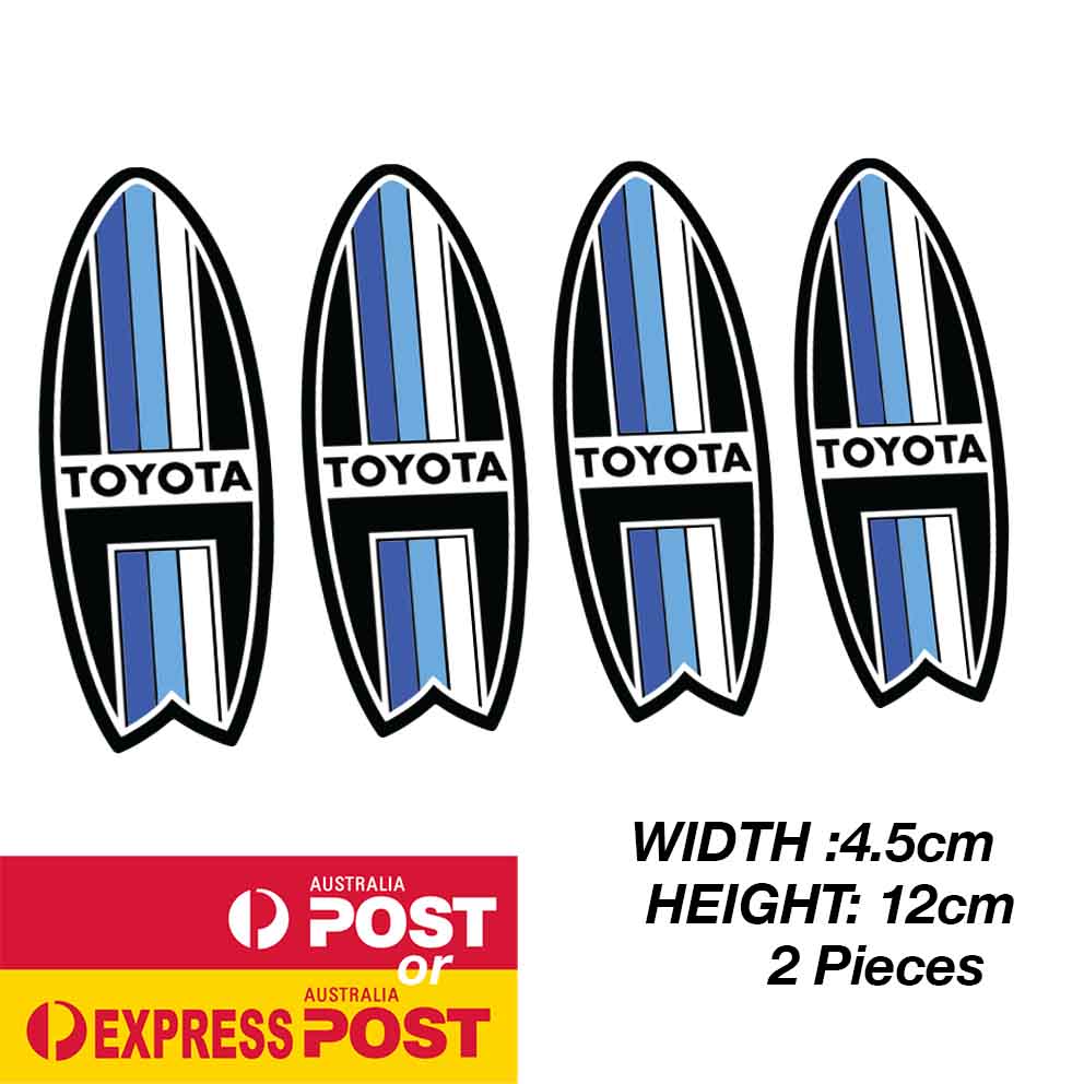 TOYOTA TRD Blue Stripe Surfboard TRD Vintage Logo Sticker