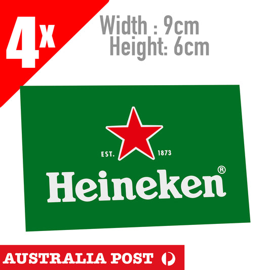 Heineken Premium Quality Lager Logo x Heisenberg x4 Stickers
