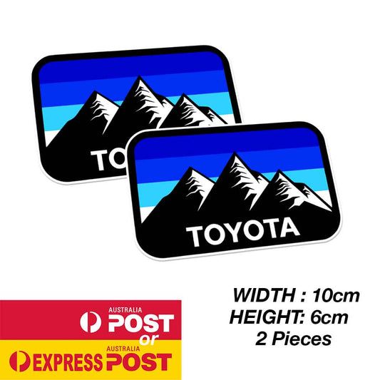 TOYOTA TRD Vintage Blue Mountain Logo Off Road Logo Sticker