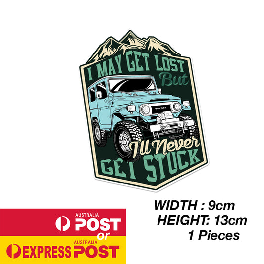 TOYOTA Land Cruiser FJ140 Mud Road Logo Sticker