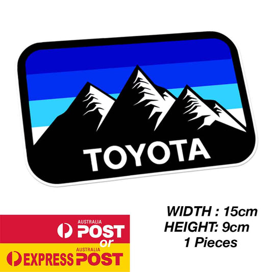 TOYOTA TRD Vintage Blue Mountain Logo Off Road Logo TRD Sticker
