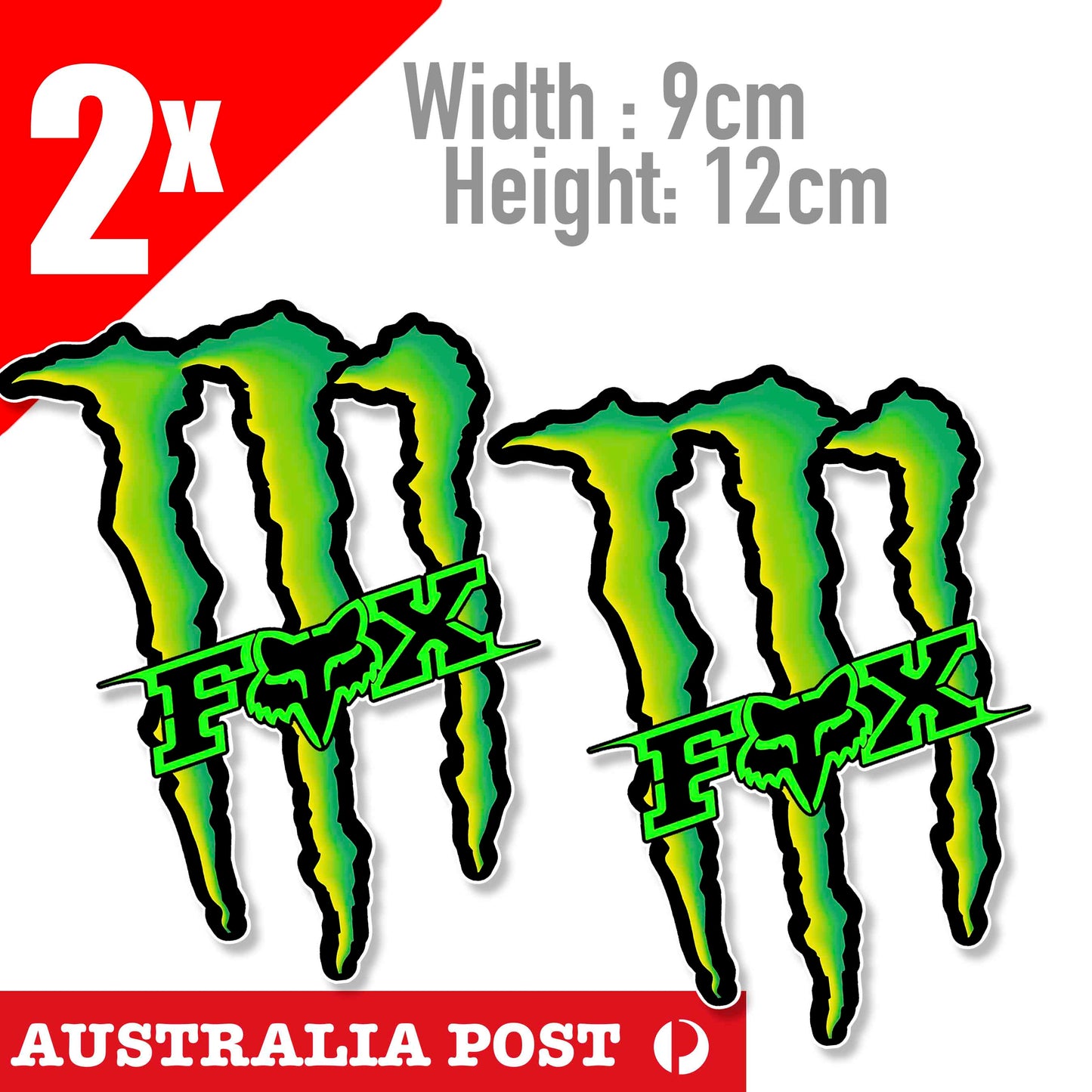 Monster Energy Drink Logo FOX Suspension style Sticker Factory Fork Sticker