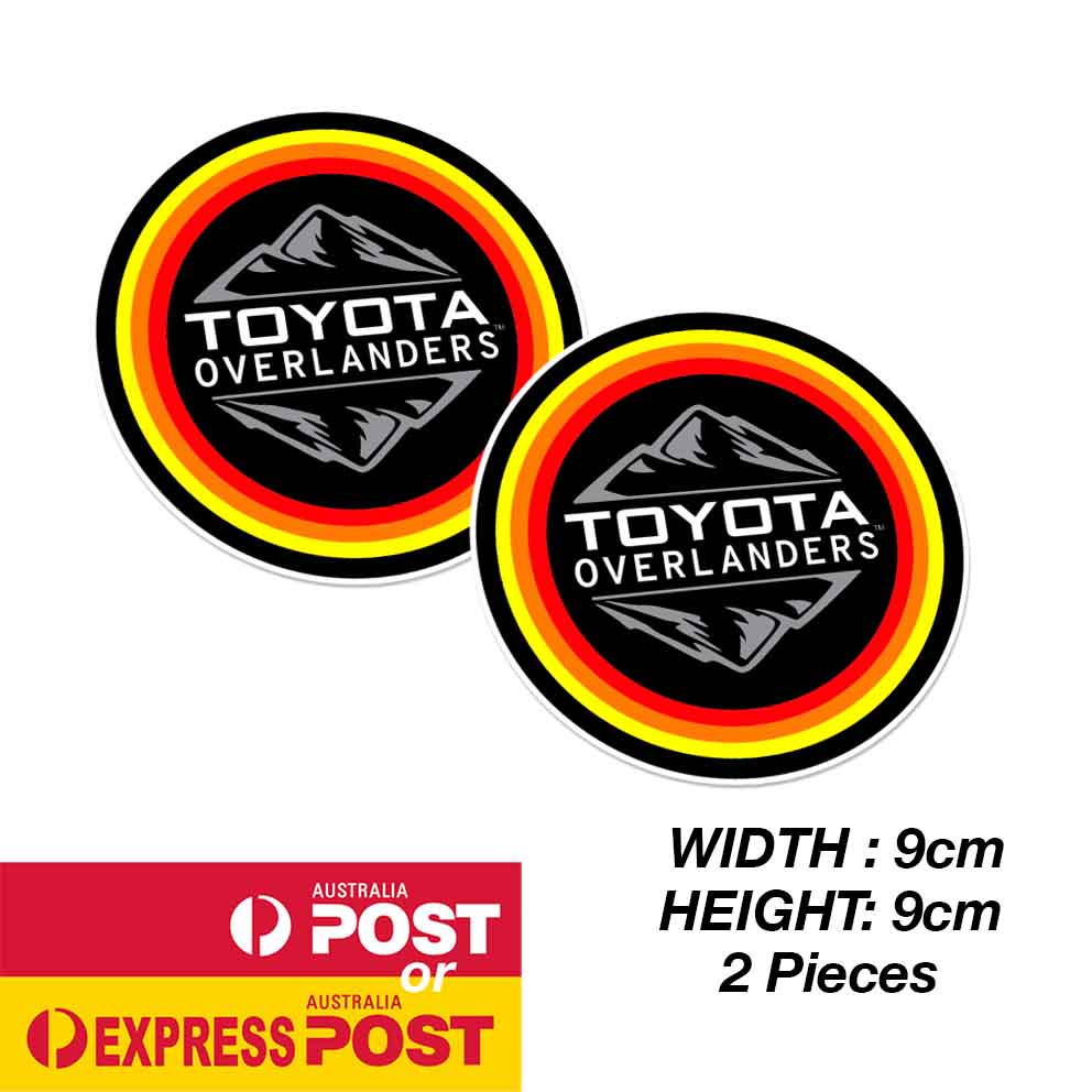 TOYOTA Off Road Overland Member Round Off Road Logo Sticker