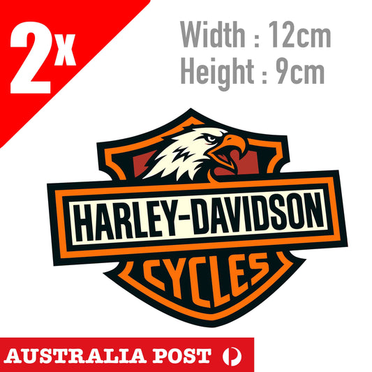 Road Runner Harley Davidson Motorcycle Eagle Head Logo Sticker