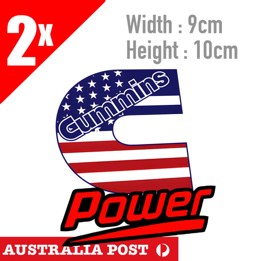 CUMMINS DISEL POWER Engine OilLogo, 90mmx 100mm Stickers