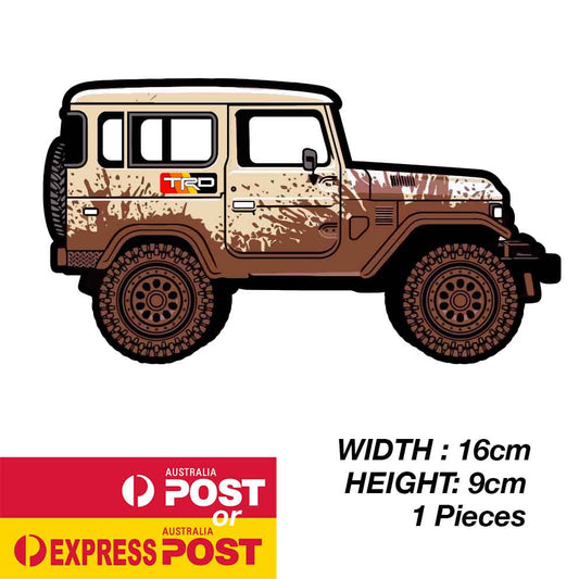Toyota Land Cruiser Off Road TRD  Muddy Sticker