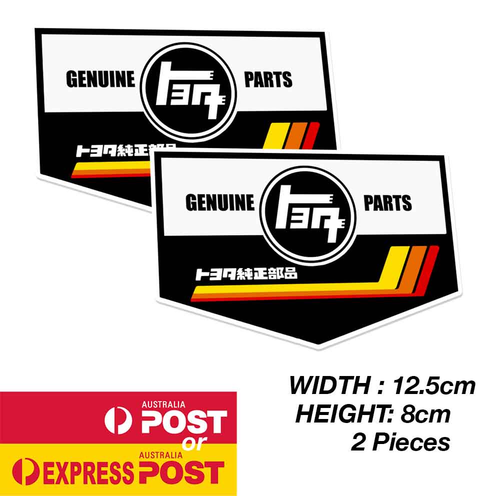 TOYOTA TRD GENUINE Part JDM Japanese Logo Black Sticker