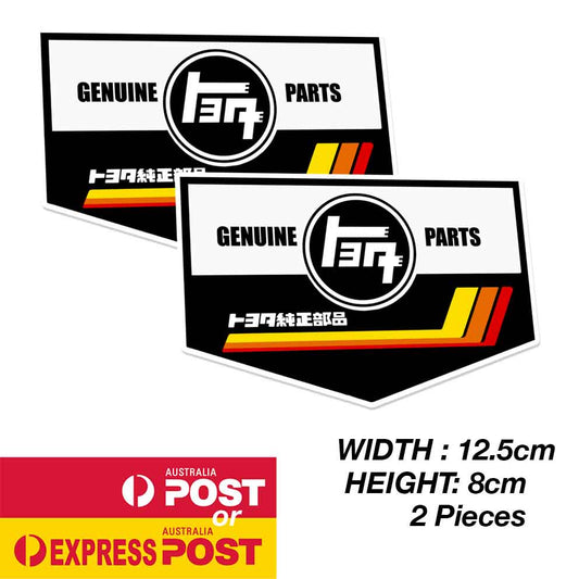 TOYOTA TRD GENUINE Part JDM Japanese Logo Black Sticker