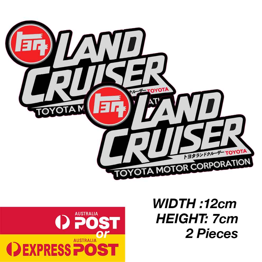 TOYOTA Land Cruiser JDM Japanese Logo TRD Logo Stickers