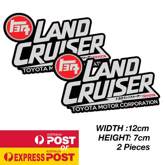 TOYOTA Land Cruiser JDM Japanese Logo TRD Logo Stickers