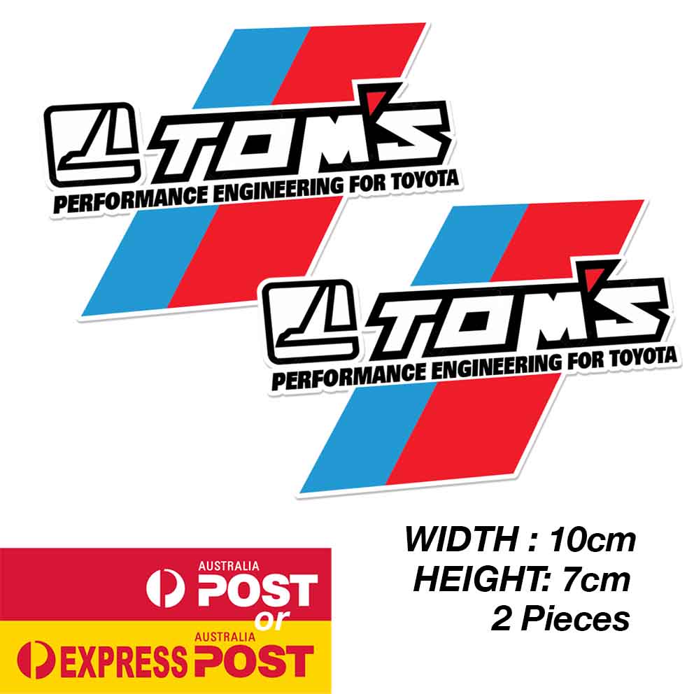 TOYOTA TOM Motor Sport  Performance Logo Sticker