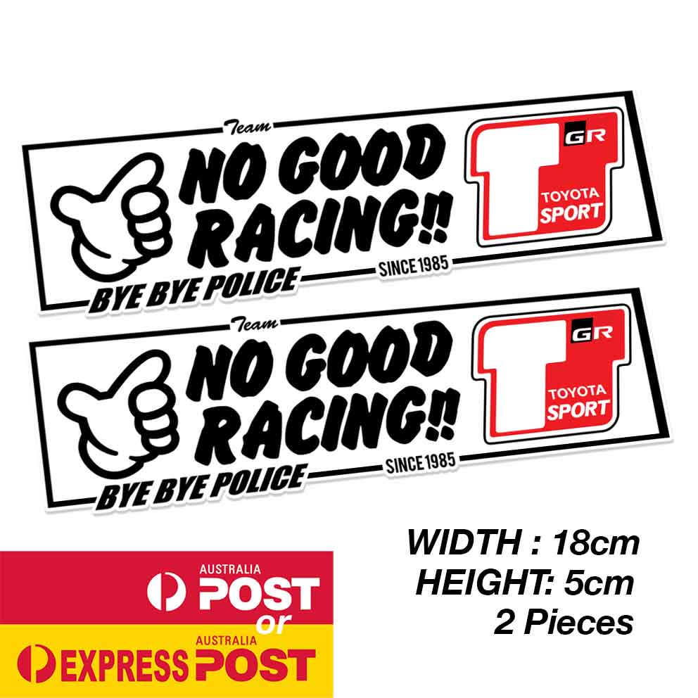 TOYOTA GR JDM No Good Racing Japan Racing Sticker