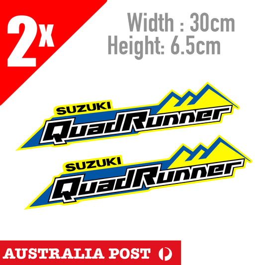 Suzuki Quad Runner Off Road Logo , Fuel tank ,Window Large Sticker