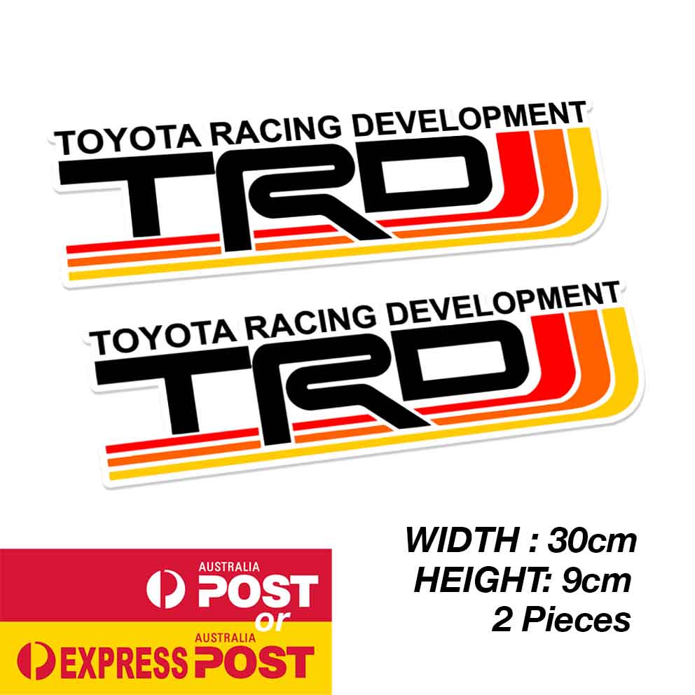 TOYOTA TRDStripe RACING Development TEAM Banner Large Sticker
