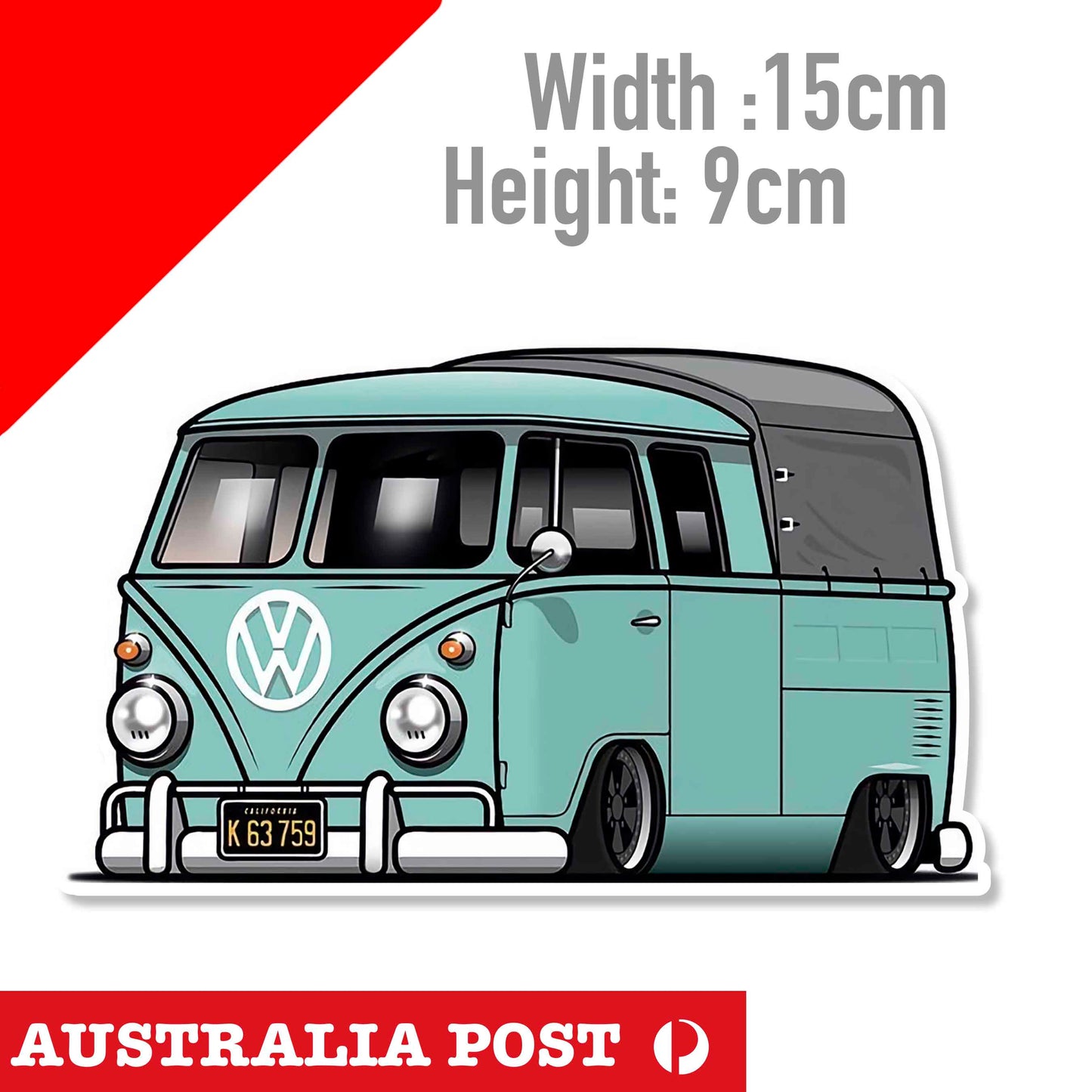 Volkswagen Buss Combi Van Sticker