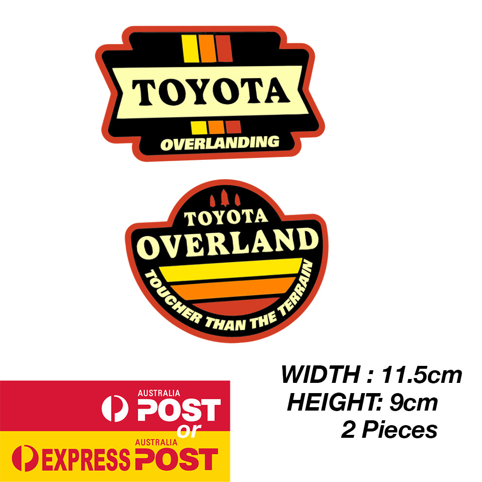 TOYOTA Vintage Overland Off Road Badge Sticker