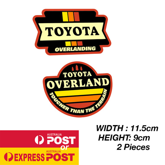 TOYOTA Vintage Overland Off Road Badge Sticker