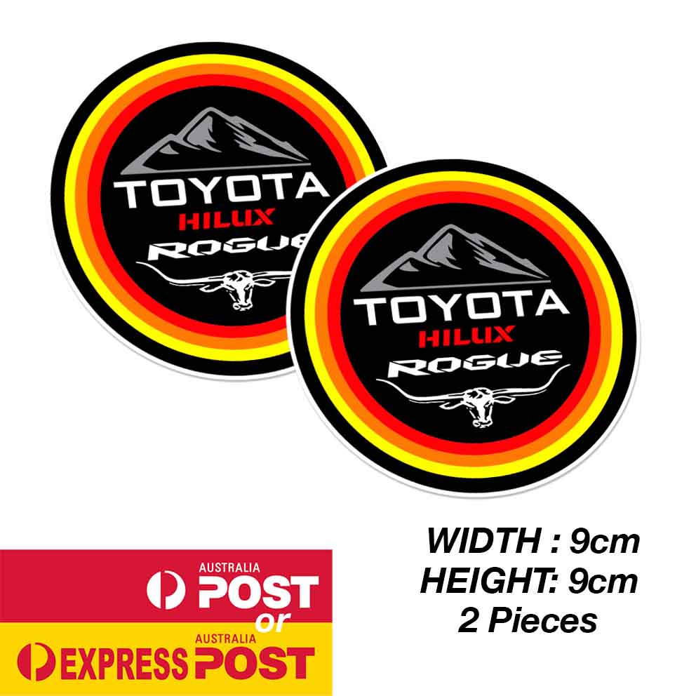 TOYOTA HiLux Rouge Off Road Mountain Round Off Road Logo Sticker
