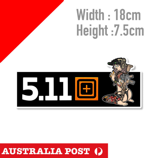 5.11 Tactical Military TACTICAL Sexy Military Girl  Sticker