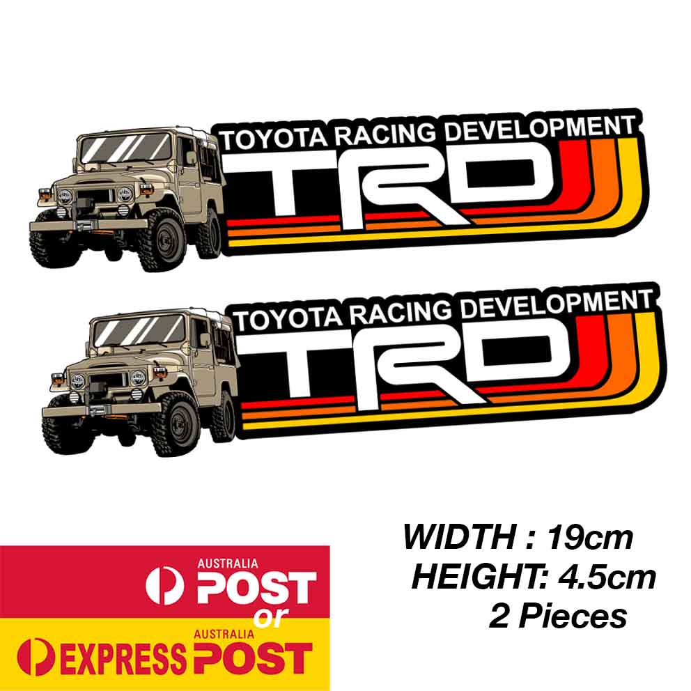 TOYOTA FJ140 Logo Vintage Stripe Banner Sticker