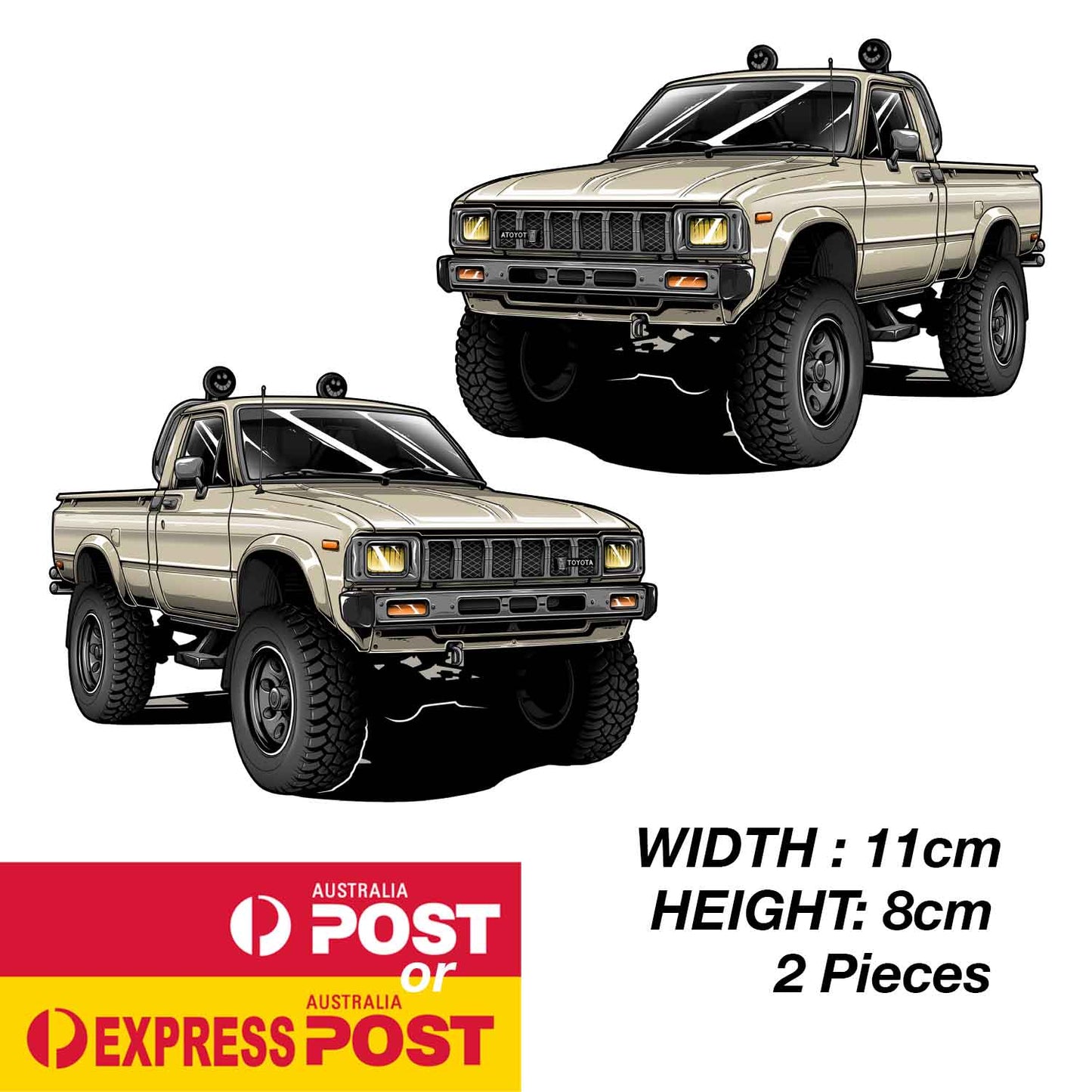 TOYOTA HiLux 4x4 1983 Sticker