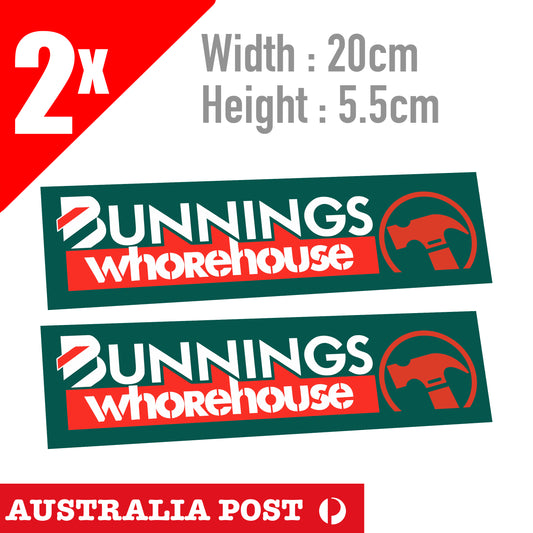 Bunnings Whore House Bunnings Warehouse Funny Car, Laptop Sticker