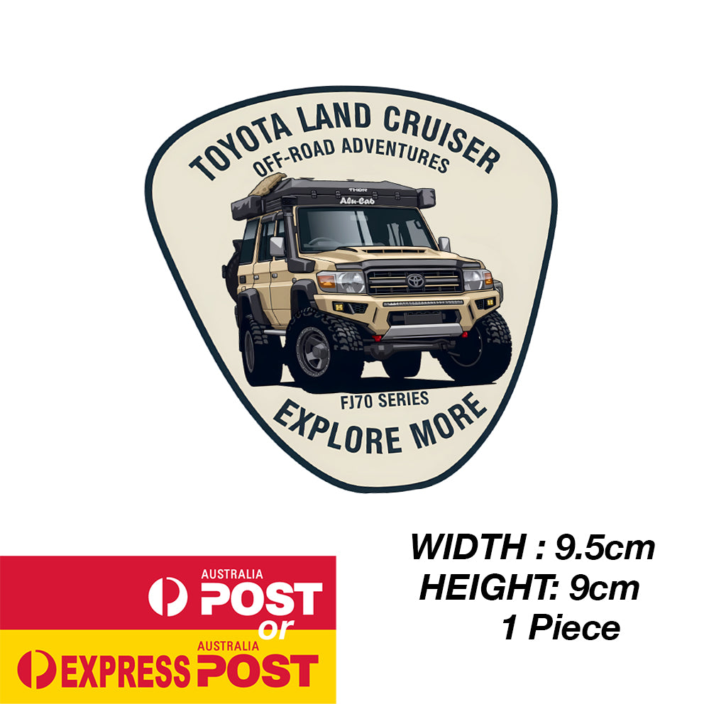 TOYOTA OFF ROAD 70 Series Explore More Sticker