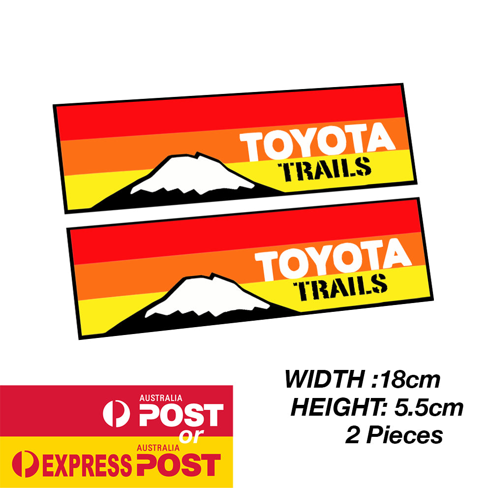 TOYOTA TRD TRAILS Off Road Banner Sticker