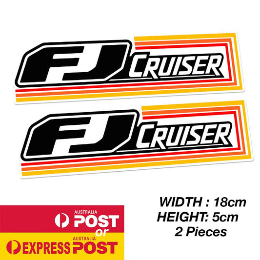 TOYOTA FJ Cruiser TRD Vintage Off Road banner Sticker
