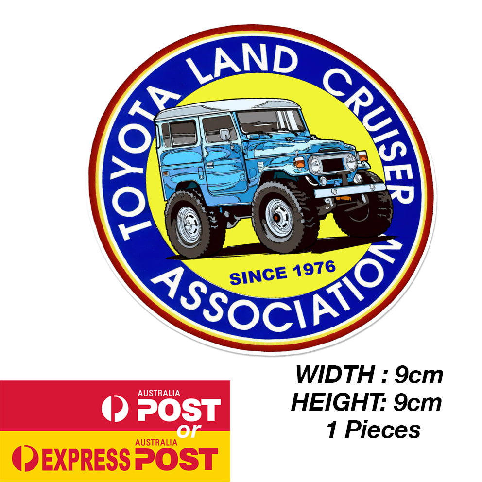 TOYOTA Land Cruiser Blue FJ140 Association Round 4WD Sticker