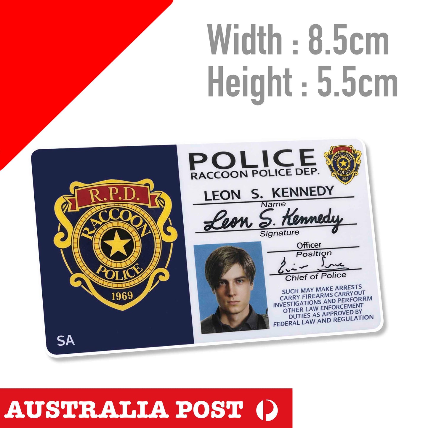 Umbrella Corporation ID - Resident Evil LEAON KENNEDY Sticker