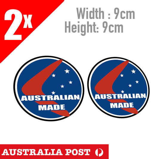 Australian Made  Vintage Aussie Made Round Stickers