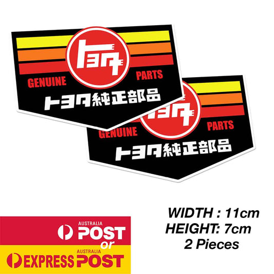 TOYOTA GENUINE PARTS JDM JAPANE Car Sticker