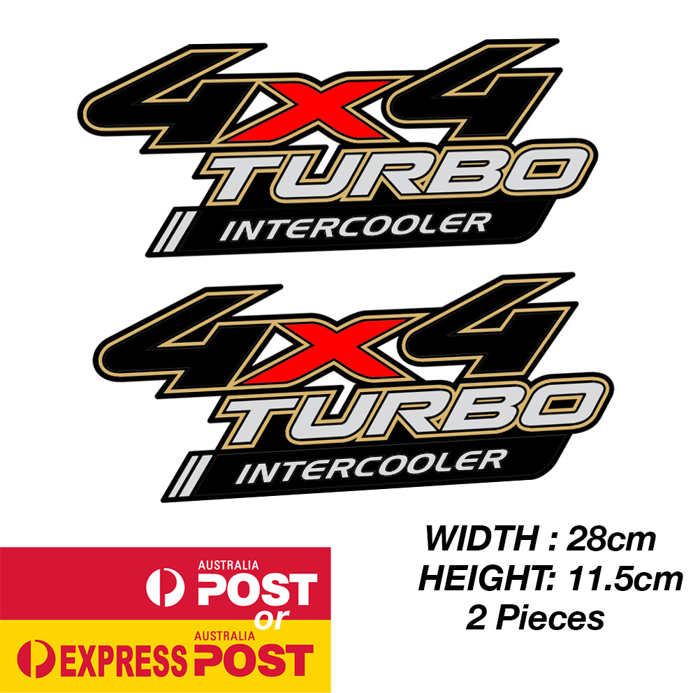 TOYOTA 4x4 TURBO Intercooler Logo Large Sticker